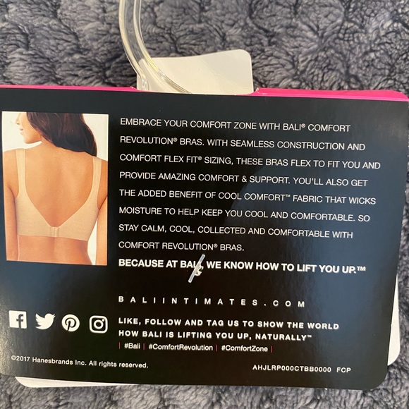 NWT Bali Comfort Revolutions wireless lightly lined form shaping bra SzM - Picture 6 of 10